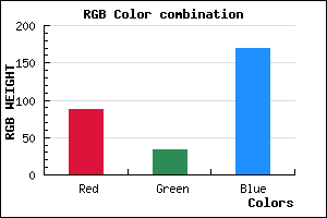 rgb background color #5722AA mixer