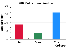 rgb background color #57259F mixer
