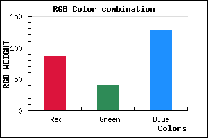 rgb background color #57297F mixer