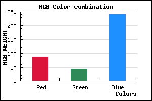 rgb background color #572CF3 mixer