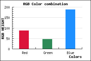 rgb background color #572FBC mixer