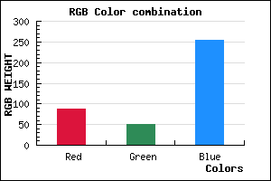 rgb background color #5732FF mixer