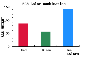 rgb background color #57388C mixer