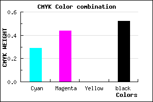 #57447A color CMYK mixer
