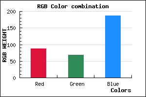 rgb background color #5745BB mixer