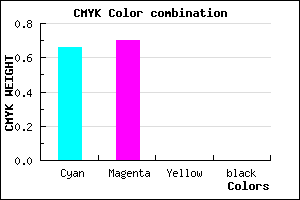 #574CFE color CMYK mixer