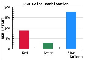 rgb background color #581DB0 mixer