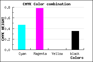#5825A5 color CMYK mixer