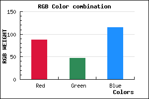 rgb background color #582F73 mixer