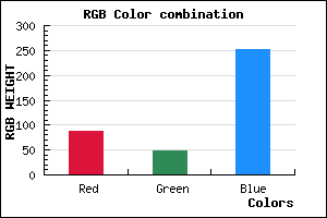 rgb background color #5830FC mixer
