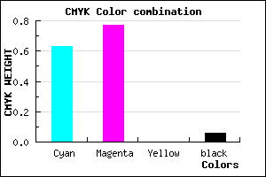 #5837EF color CMYK mixer