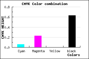 #58485E color CMYK mixer