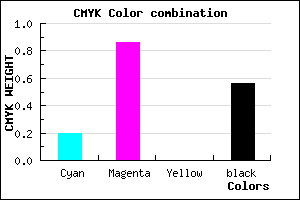 #590F6F color CMYK mixer