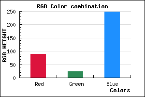 rgb background color #5918F8 mixer