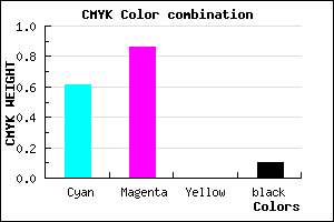#5921E5 color CMYK mixer