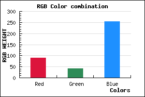 rgb background color #5929FF mixer