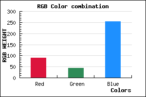rgb background color #592CFD mixer