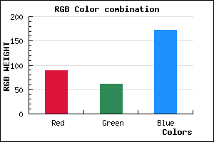 rgb background color #593EAC mixer