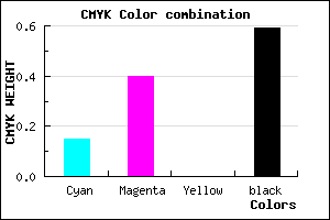 #593F69 color CMYK mixer