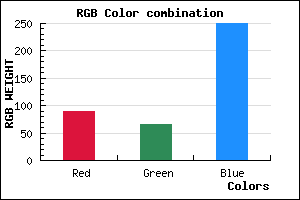 rgb background color #5942FA mixer