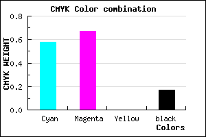 #5945D3 color CMYK mixer