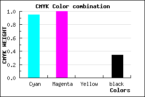 #0900A8 color CMYK mixer