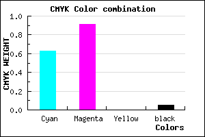 #5A16F1 color CMYK mixer