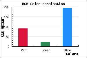 rgb background color #5A17C1 mixer