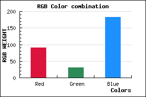 rgb background color #5A1EB7 mixer