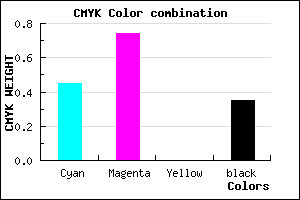 #5A2BA5 color CMYK mixer