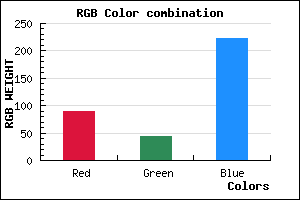 rgb background color #5A2CDF mixer