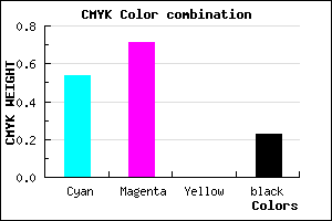 #5A38C4 color CMYK mixer