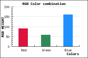 rgb background color #5A3AA1 mixer