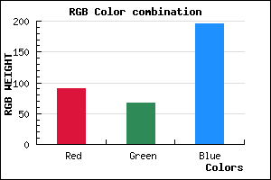 rgb background color #5A43C3 mixer