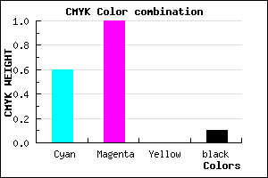#5B00E5 color CMYK mixer