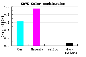#5B0BED color CMYK mixer