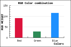 rgb background color #5B1D73 mixer