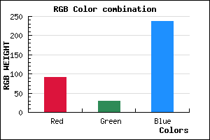 rgb background color #5B1DEE mixer