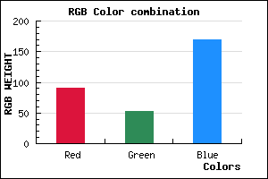 rgb background color #5B34AA mixer
