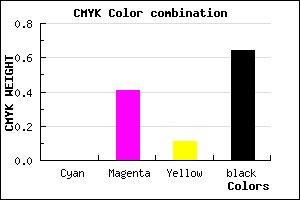 #5B3651 color CMYK mixer