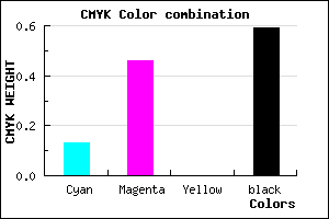 #5B3969 color CMYK mixer