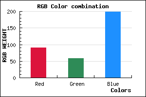 rgb background color #5B3AC6 mixer
