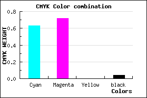 #5B45F6 color CMYK mixer