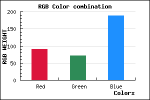 rgb background color #5B48BC mixer