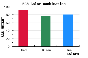 rgb background color #5B4D50 mixer