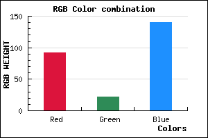 rgb background color #5C168C mixer