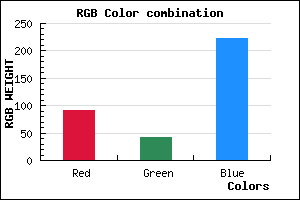 rgb background color #5C2ADE mixer
