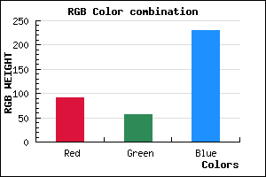 rgb background color #5C38E6 mixer