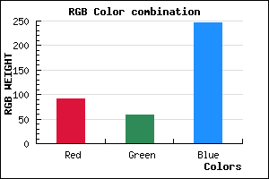 rgb background color #5C3AF7 mixer