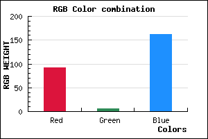 rgb background color #5C06A2 mixer